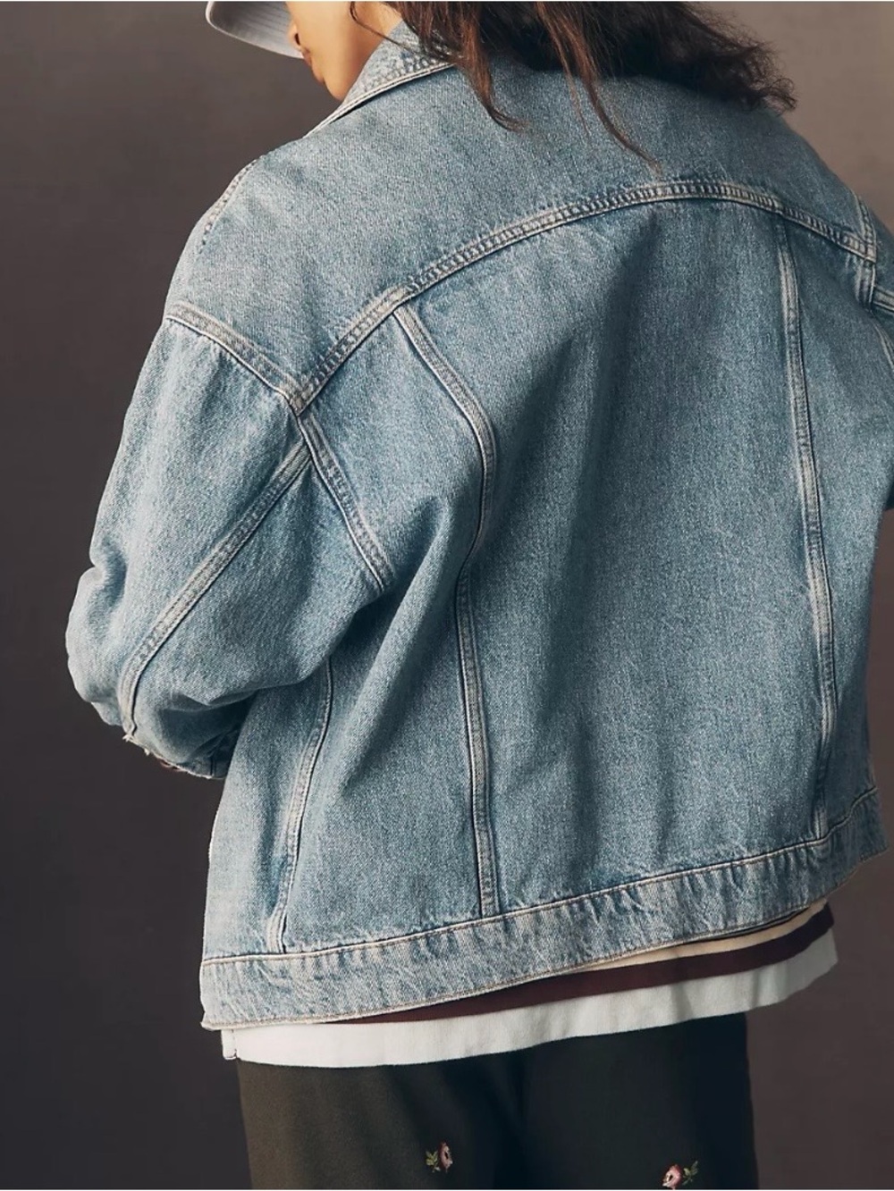 Pilcro Weston Denim Boyfriend Jacket - Size M - Picture 2 of 9